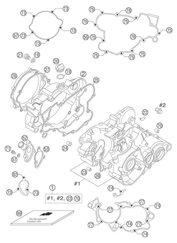 Plano de despiece: CARCASA DEL MOTOR, hoja 1