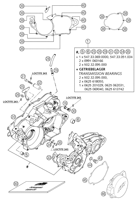 Plano de despiece: CARCASA DEL MOTOR, hoja 1