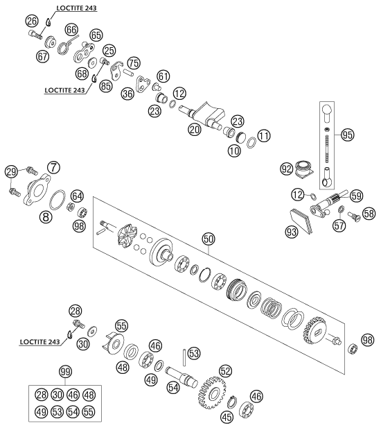 Plano de despiece: DISTRIBUCION, hoja 1
