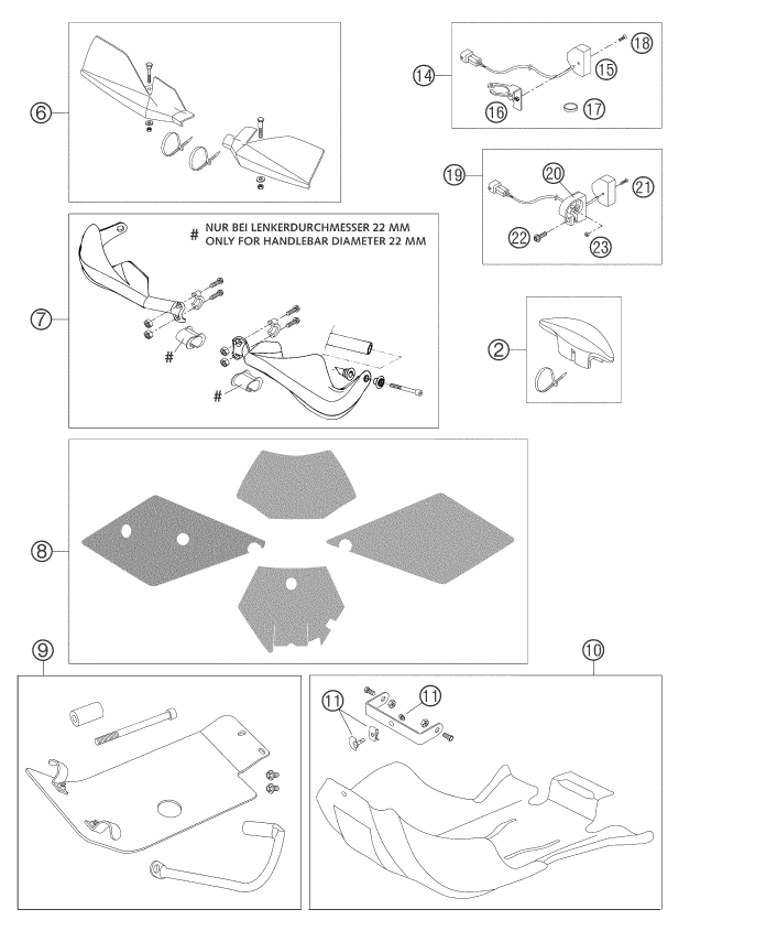 Plano de despiece: ACCESORIOS, hoja 1
