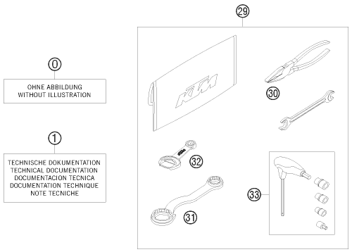 Plano de despiece: KIT DE ACCESORIOS, hoja 1