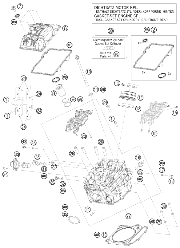 Plano de despiece: CULATA DELANTERA, hoja 1