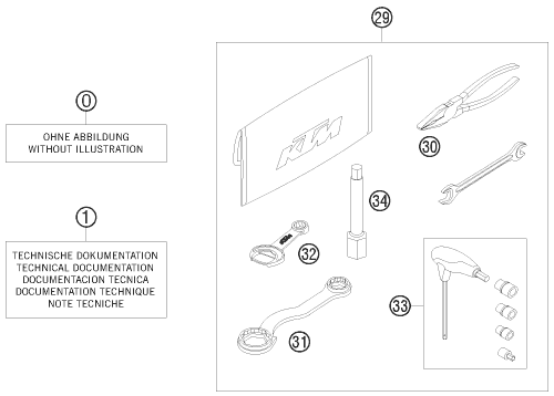 Plano de despiece: KIT DE ACCESORIOS, hoja 1