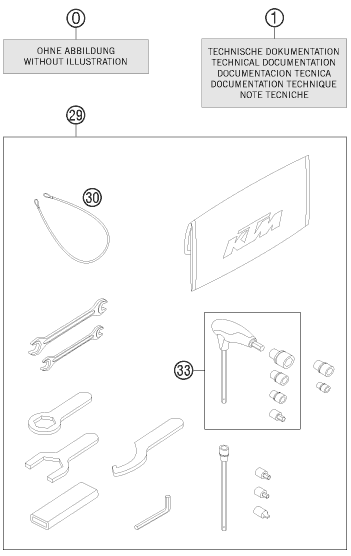Plano de despiece: KIT DE ACCESORIOS, hoja 1