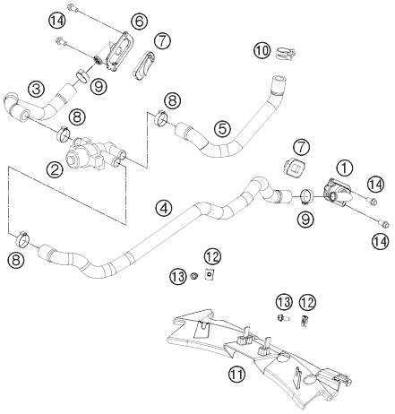 Plano de despiece: SISTEMA SECUNDARIO DE VENTILACION, hoja 1