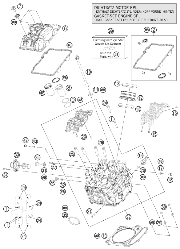 Plano de despiece: CULATA DELANTERA, hoja 1
