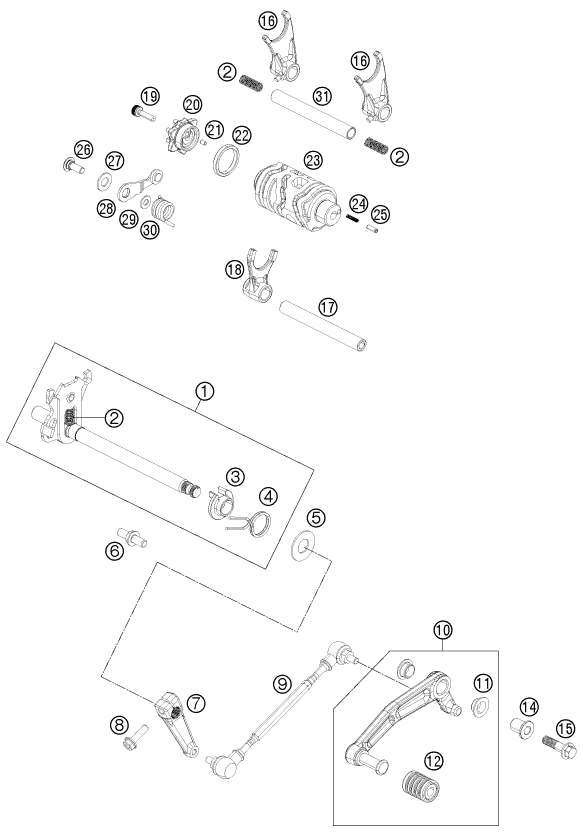 Plano de despiece: CONMUTADOR, hoja 1
