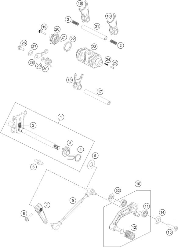 Plano de despiece: CONMUTADOR, hoja 1