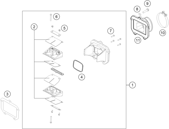 Plano de despiece: CAJA DE LA MEMBRANA, hoja 1