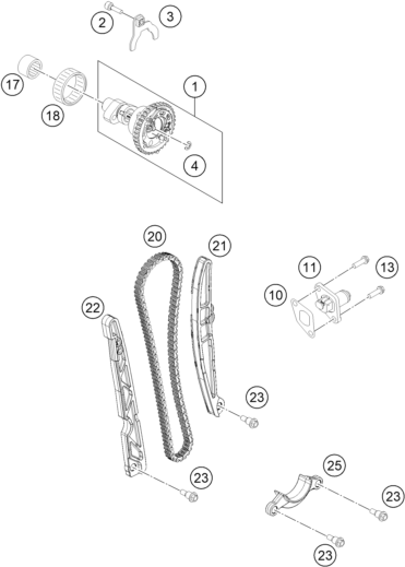 Plano de despiece: DISTRIBUCION, hoja 1