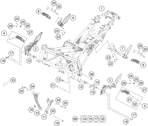 Plano de despiece: CHASIS, hoja 1