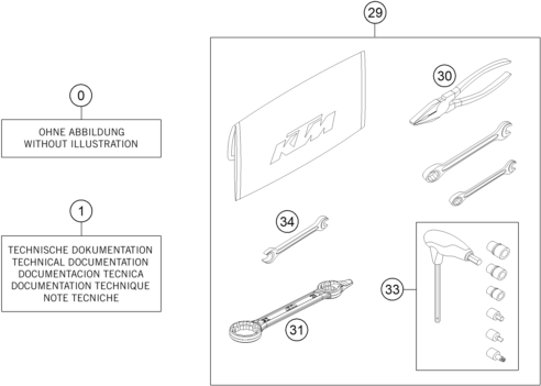 Plano de despiece: KIT DE ACCESORIOS, hoja 1