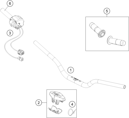 Plano de despiece: MANILLAR, INSTRUMENTOS, hoja 1