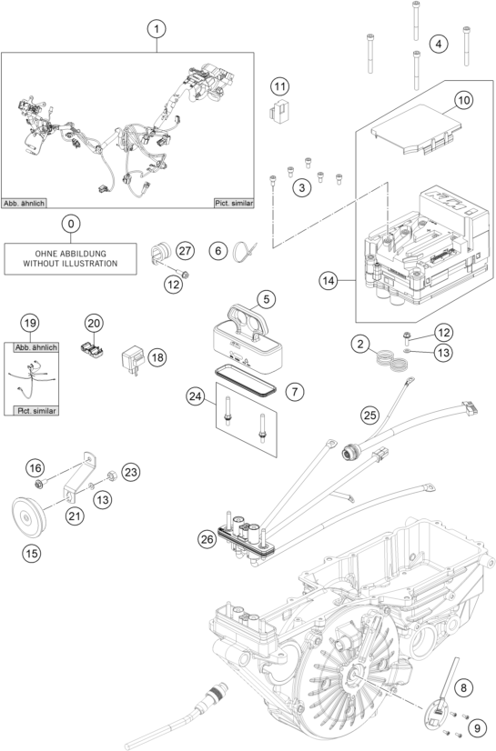 Plano de despiece: GRUPO DE CABLES, hoja 1
