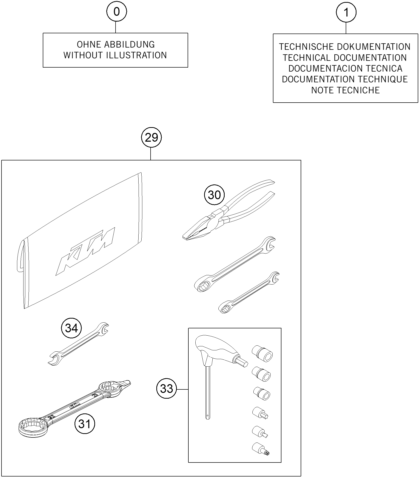 Plano de despiece: KIT DE ACCESORIOS, hoja 1