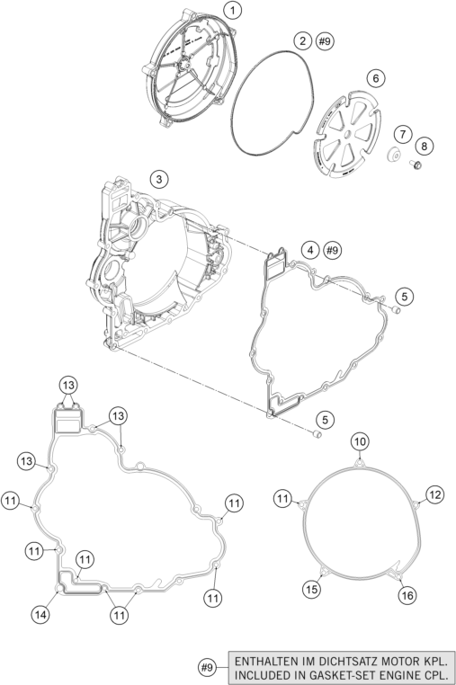 Plano de despiece: TAPA DE EMBRAGUE, hoja 1