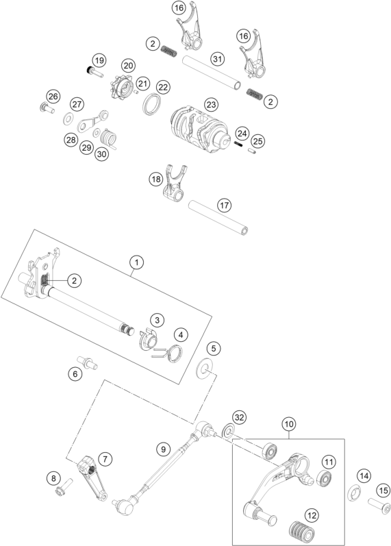 Plano de despiece: CONMUTADOR, hoja 1