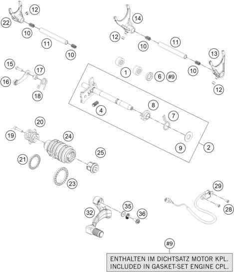 Plano de despiece: CONMUTADOR, hoja 1