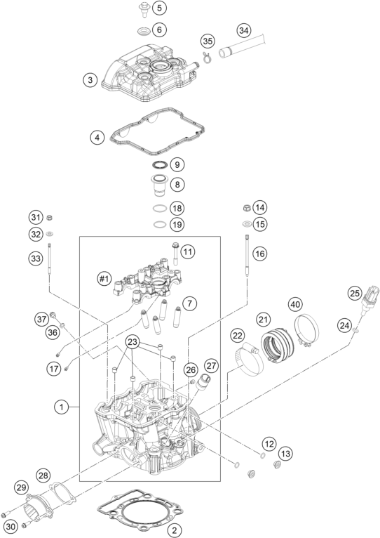 Plano de despiece: CULATA, hoja 1
