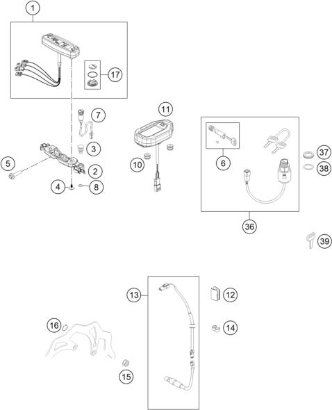 Plano de despiece: INSTRUMENTOS / CIERRE, hoja 1