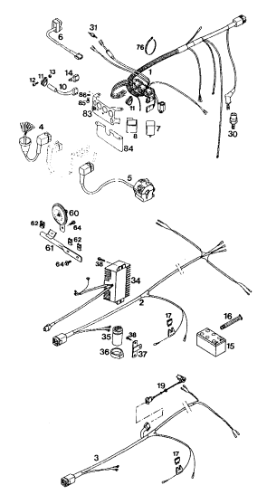 Plano de despiece: GRUPO DE CABLES, hoja 1
