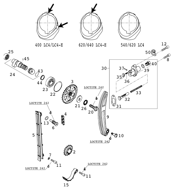 Plano de despiece: DISTRIBUCION, hoja 1