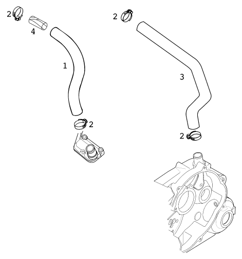 Plano de despiece: VENTILACION DEL MOTOR, hoja 1